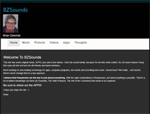 Tablet Screenshot of bzsounds.com